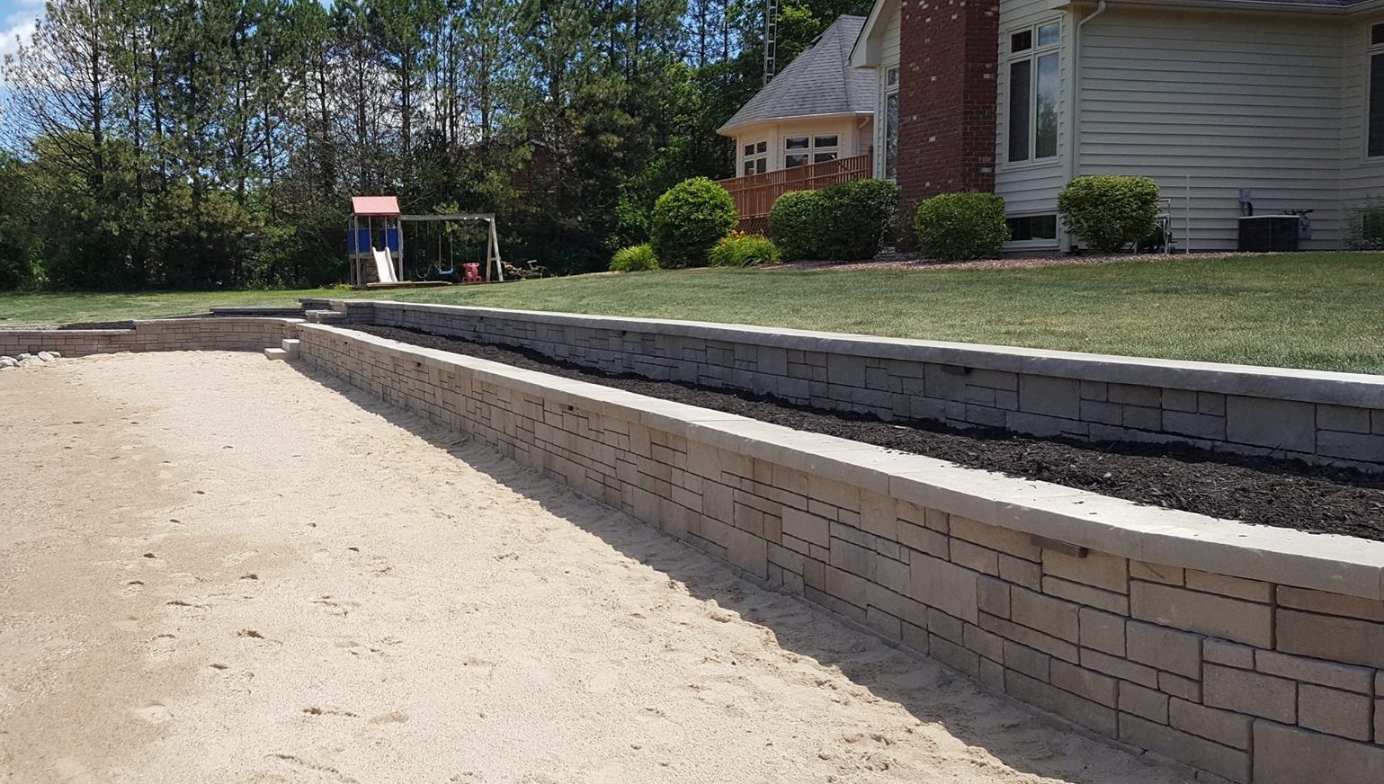 beach retaining wall